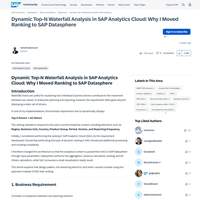 Screenshot: Dynamic Top-N Waterfall Analysis in SAP Analytics Cloud: Why I Moved Ranking to SAP Datasphere