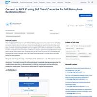 Screenshot: Connect to AWS S3 using SAP Cloud Connector for SAP Datasphere Replication flows