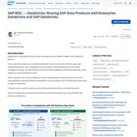 Screenshot: SAP BDC to Databricks: Sharing SAP Data Products with Enterprise Databricks and SAP Databricks