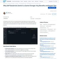 Screenshot: Why SAP Databricks Genie Is a Game‑Changer: Key Benefits and Expert Tips