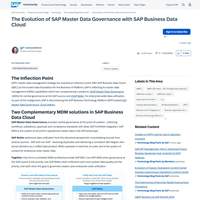 Screenshot: The Evolution of SAP Master Data Governance with SAP Business Data Cloud