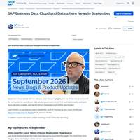 Screenshot: SAP Business Data Cloud and Datasphere News in September